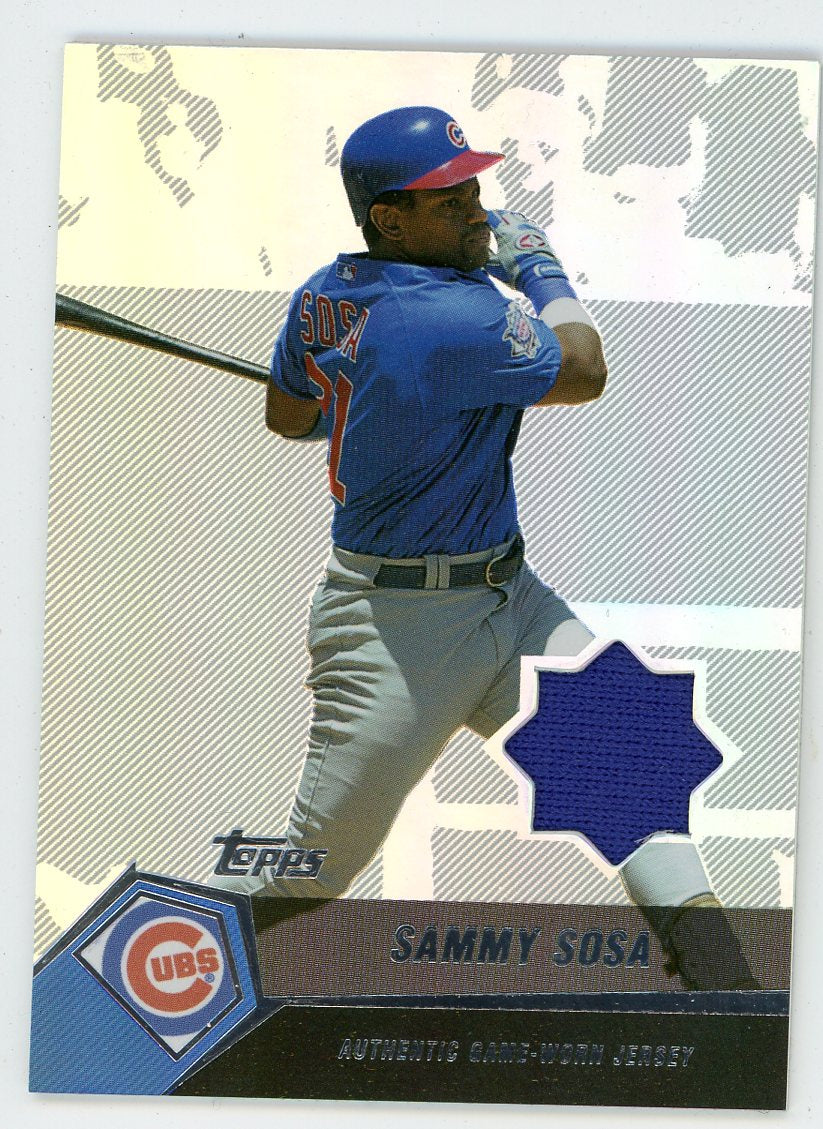 8x10 Photo Baseball, Sammy Sosa, Chicago Cubs blue jersey