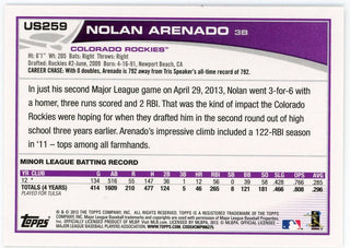 Nolan Arenado 2013 Topps White and Purple #US259 Card