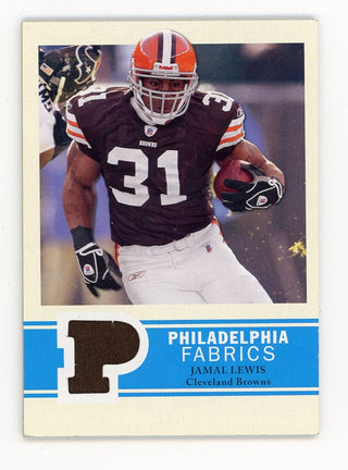 Jamal Lewis 2009 Upper Deck Philadelphia Fabrics #PF-JL Card