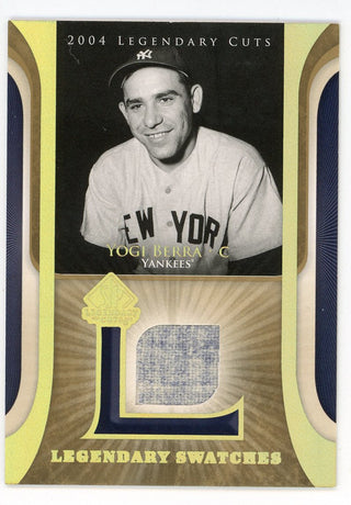 Yogi Berra 2004 Upper Deck Legendary Swatches Patch Relic #LSW-YB