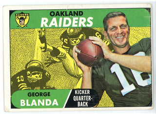 George Blanda 1968 Topps Card #142