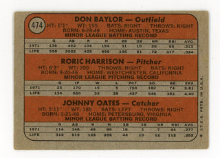 1972 Rookie Stars Orioles Topps #474 Card