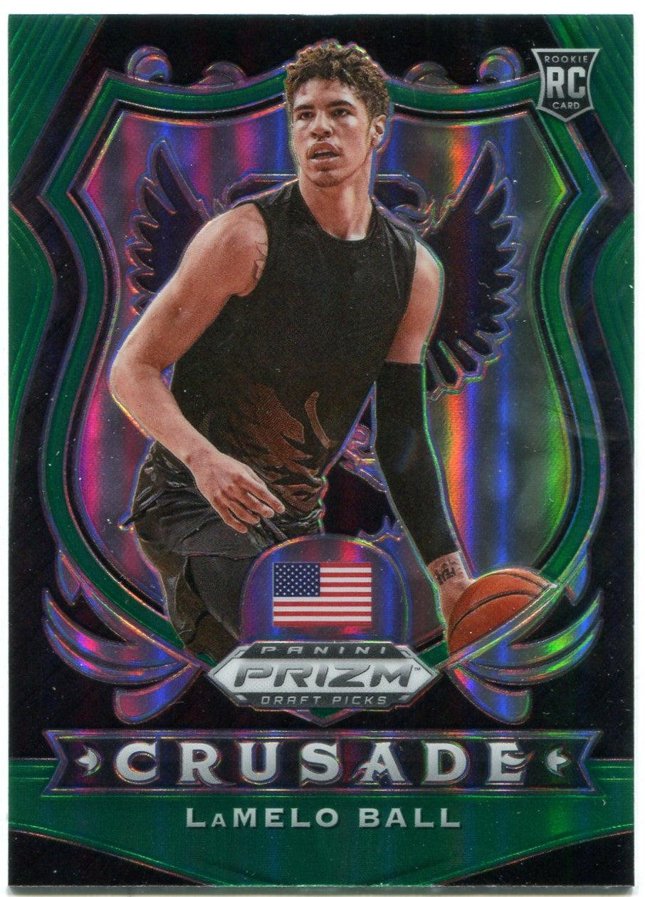 2020-21 PANINI PRIZM DRAFT PICKS CRUSADE LAMELO BALL RC ROOKIE