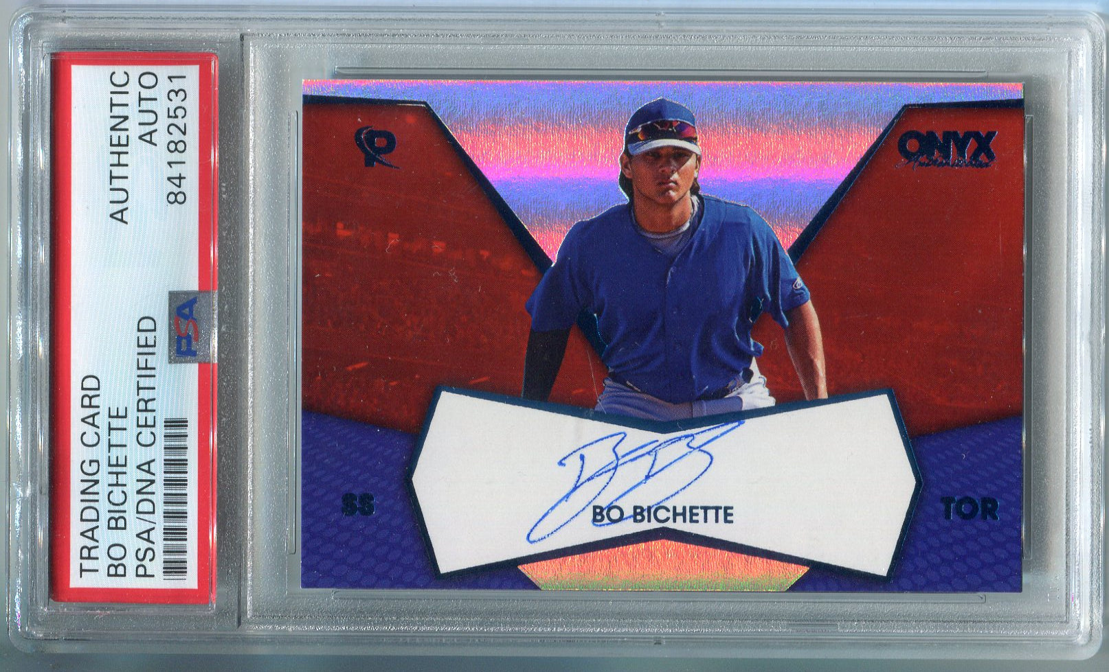 Bo Bichette 2017 Onyx Authenticated Autographed Blue Rookie
