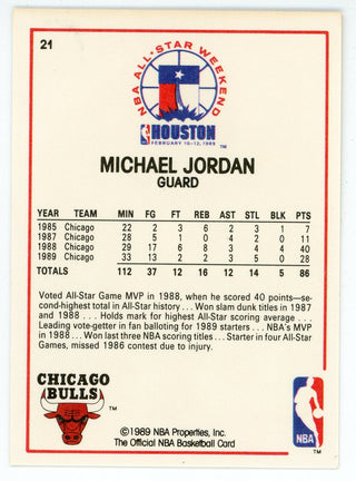 Michael Jordan 1989 Hoops All-Star Card #21