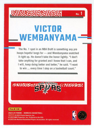 Victor Wembanyama 2023-24 Panini Donruss The Rookies #1