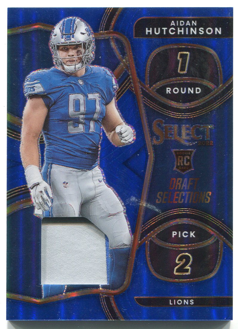 NFL Detroit Lions 2022 Panini Select Draft Picks Aidan Hutchinson