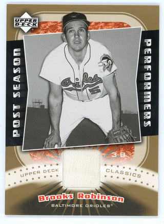 Brooks Robinson 2005 Upper Deck Post Season Performers Patch Relic #PP-BR