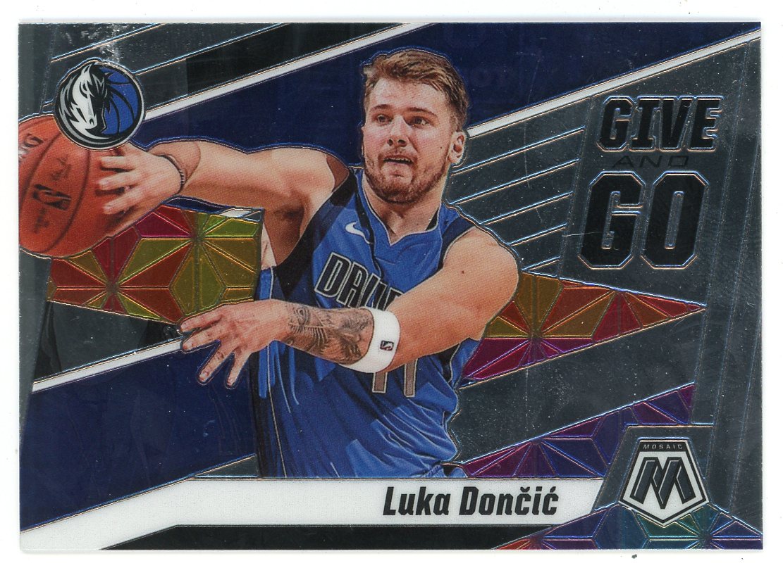 Luka Doncic 2019-20 Panini Mosaic Give And Go Card #10 | Hollywood