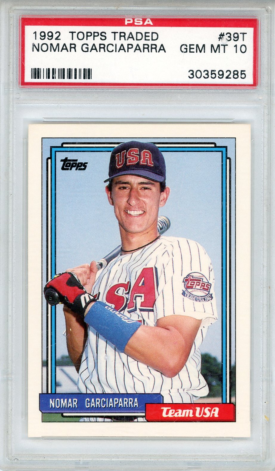 Nomar Garciaparra 1992 Topp Team USA Rookie Card #39T