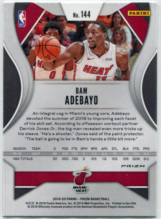 Bam Adebayo 2019 - 2020 Panini Red White & Blue Prizm Card #144
