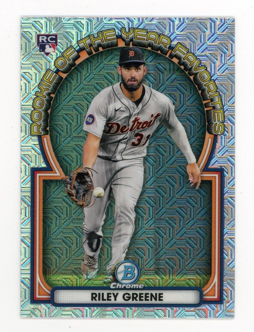 2023 Bowman Riley Greene Rookie of the Year Favorite Rookie Tigers #ROYF-6