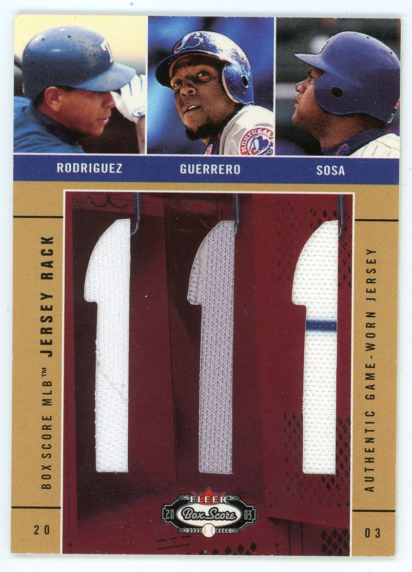 Sammy Sosa 2003 Upper Deck Game Worn Jersey Card