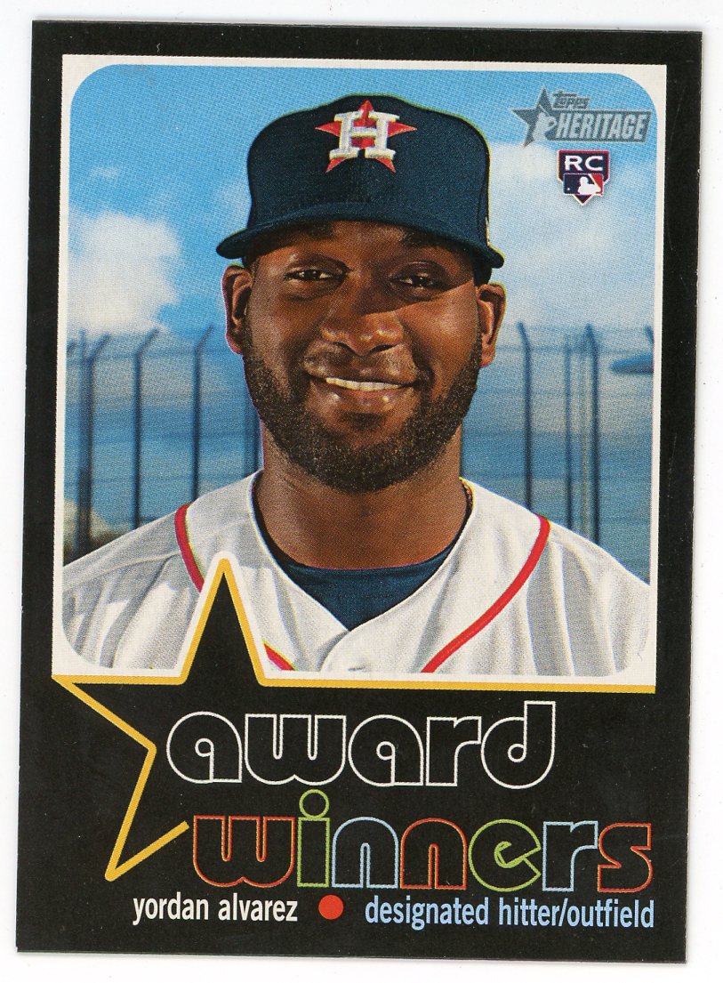 2020 Topps Heritage Yordan Alvarez Certified Autographed Rookie Card!!!!