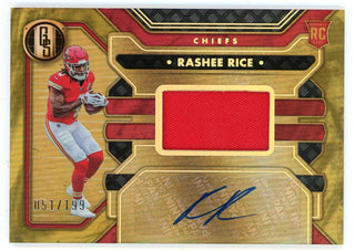 Rashee Rice 2023 Panini Gold Standard Autographed Patch Relic RC #230