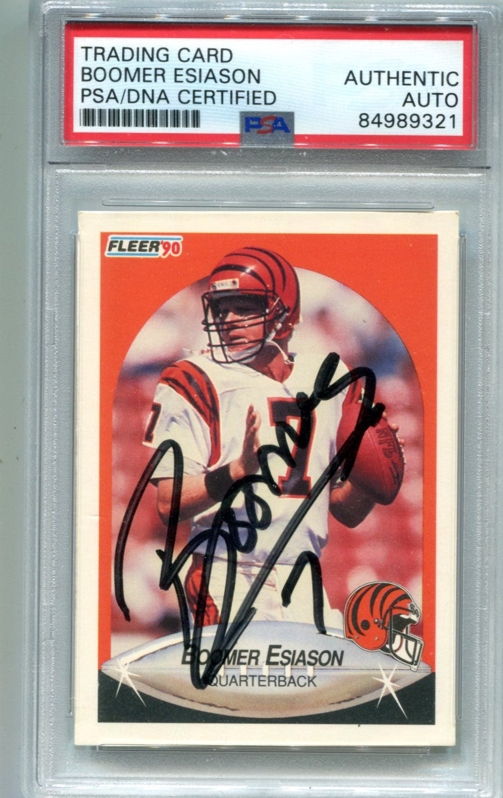 Boomer Esiason Memorabilia, Autographed Boomer Esiason