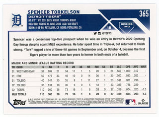 Spencer Torkelson 2023 Topps Silver Future Stars #365 Card