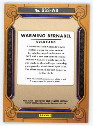 Warming Bernabel 2023 Panini Gold Standard Swatches #GSS-WB