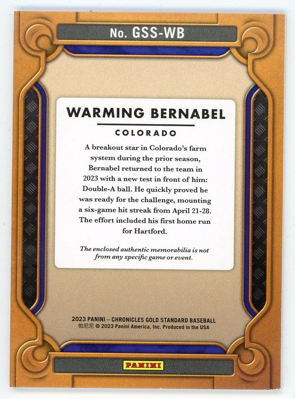 Warming Bernabel 2023 Panini Gold Standard Swatches #GSS-WB