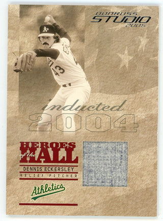 Dennis Eckersley 2005 Donruss Heroes of the Hall Patch Relic #HH-2