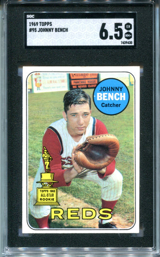 Johnny Bench 1969 Topps #95 SGC 6.5 Card