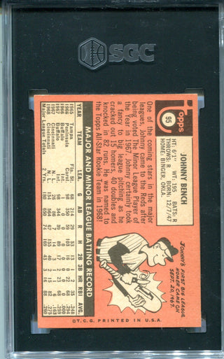 Johnny Bench 1969 Topps #95 SGC 6.5 Card