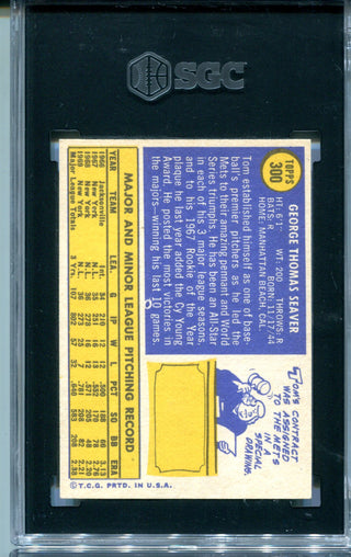 Tom Seaver 1970s Topps #300 SGC 6.5 Card