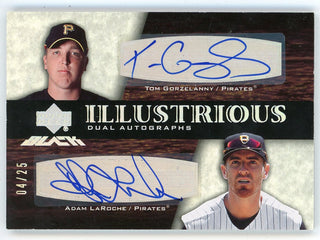 Tom Gorzelanny/ Adam LaRoche Autographed 2007 Upper Deck Black Illustrious #IL2-GL