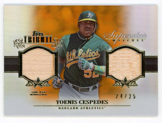 Yoenis Cespedes2013 Topps Tribute Superstar Swatches #SS-YC Card 24/25