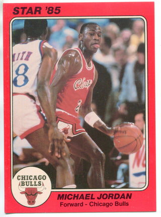 Michael Jordan 1985 Star 5x7 Team Supers Rookie Card #1