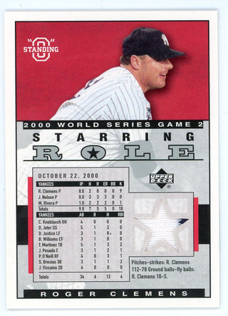 Roger Clemens 2003 Upper Deck Starting Role Patch Relic #SR-RC