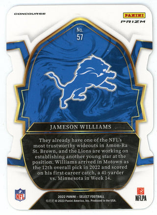 Jameson Williams 2022 Panini Select #57