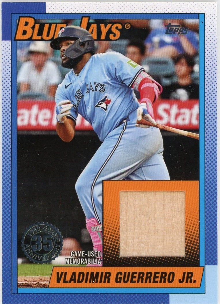 Vladimir Guerrero Jr. 2025 Topps Bat Relic Card #T90R-VG