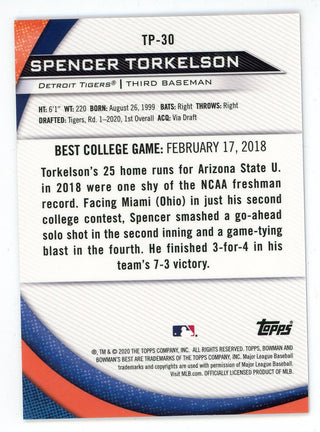 Spencer Torkelson 2020 Topps Bowman Best #TP-30