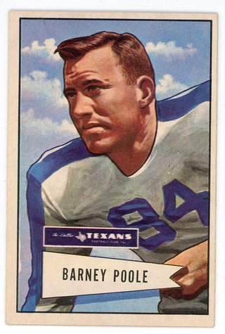 George Barney Poole 1952 Bowman Picture Card