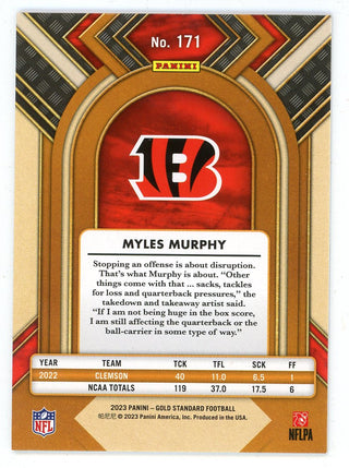 Myles Murphy 2023 Panini Gold Standard #171