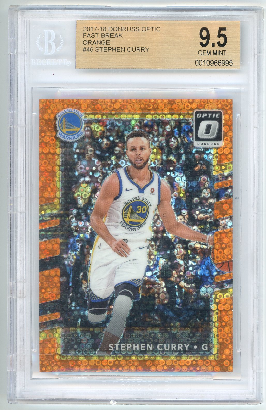 Stephen Curry Autographed 2017-18 Donruss Card #46 Golden State