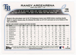 Randy Arozarena 2022 Topps All Star Series One #196 Card