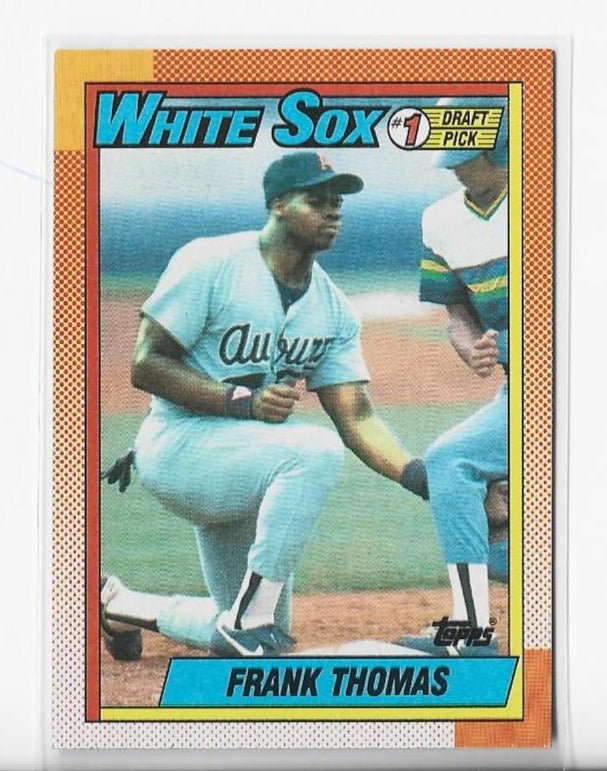 Frank Thomas Bowman Chrome Reprint of 1990 Bowman Rookie Card
