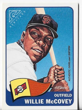 Willie McCovey 2001 Topps #GHR-WM Game-Used Uniform Card