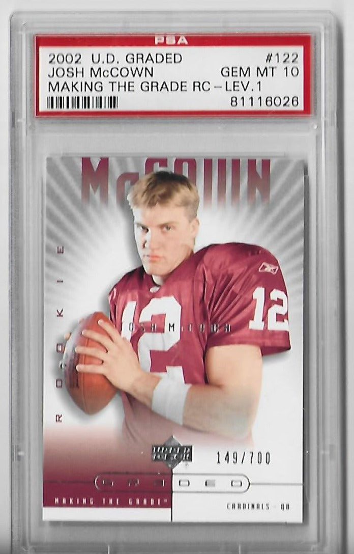 Josh Mccown 2002 Spx Rookie Stars Jersey Auto Rc #d 545/999