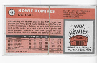 Howard Komives 1970-1971 Topps #42 Near Mint Card