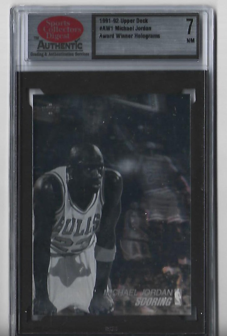 Michael Jordan 1991-1992 Upper Deck #AW1 Hologram Card Michael Jordan 1991-1992 Upper Deck #AW1 Hologram Card