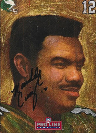 Randall Cunningham Autographed 1992 Pro Line Card
