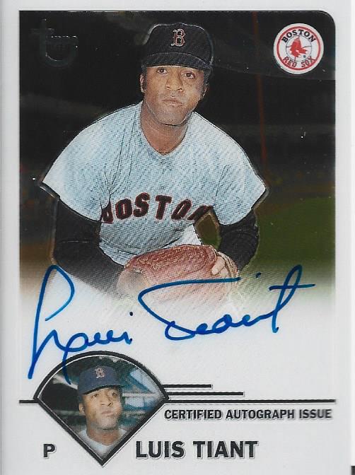 Luis Tiant Autographed Topps 2003 Card