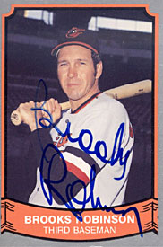 Brooks Robinson Autographed 1989 Pacific No.129 Baseball Card