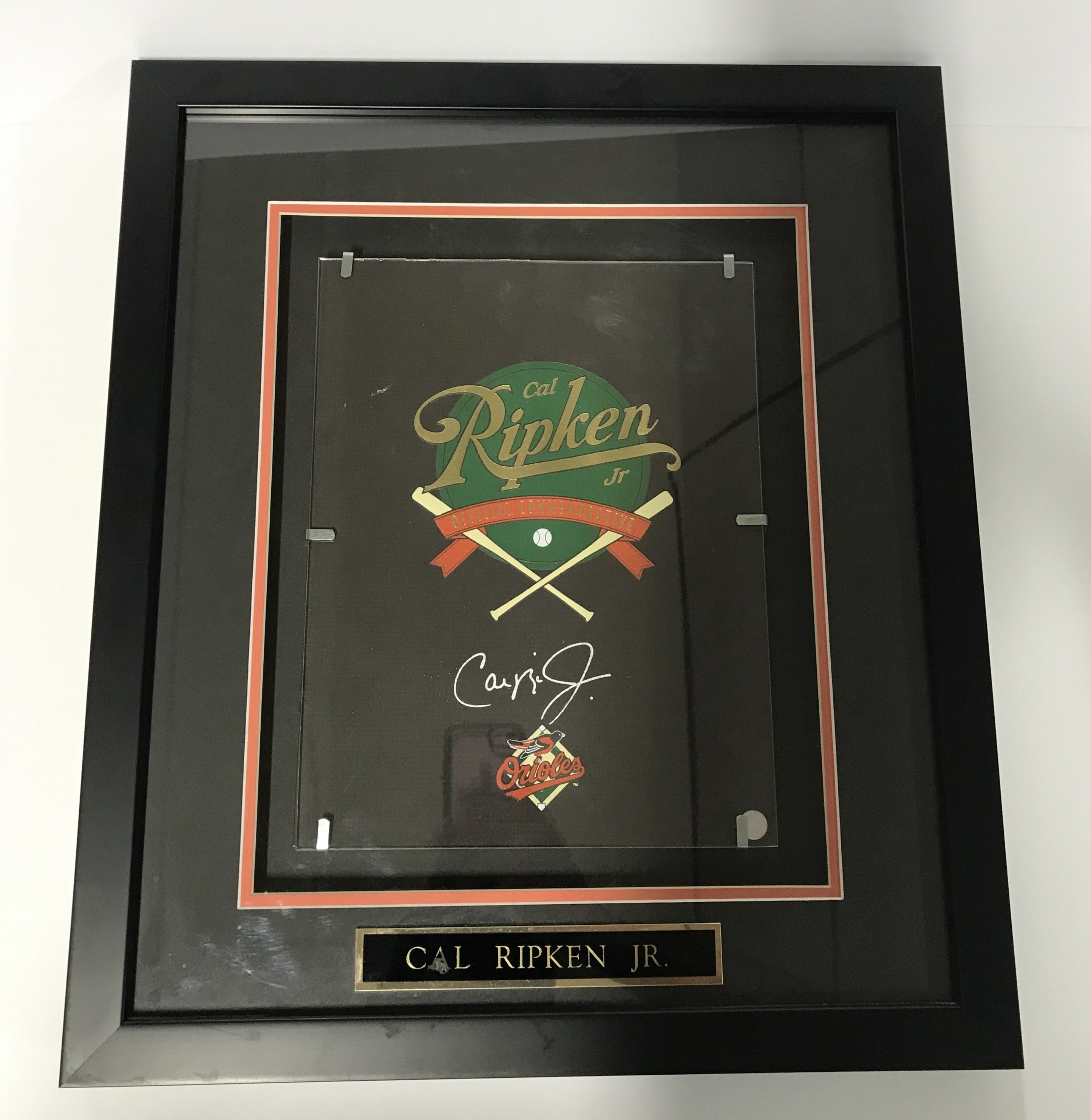 Cal Ripken Framed Signed Jersey MLB Authenticated Autographed Baltimor
