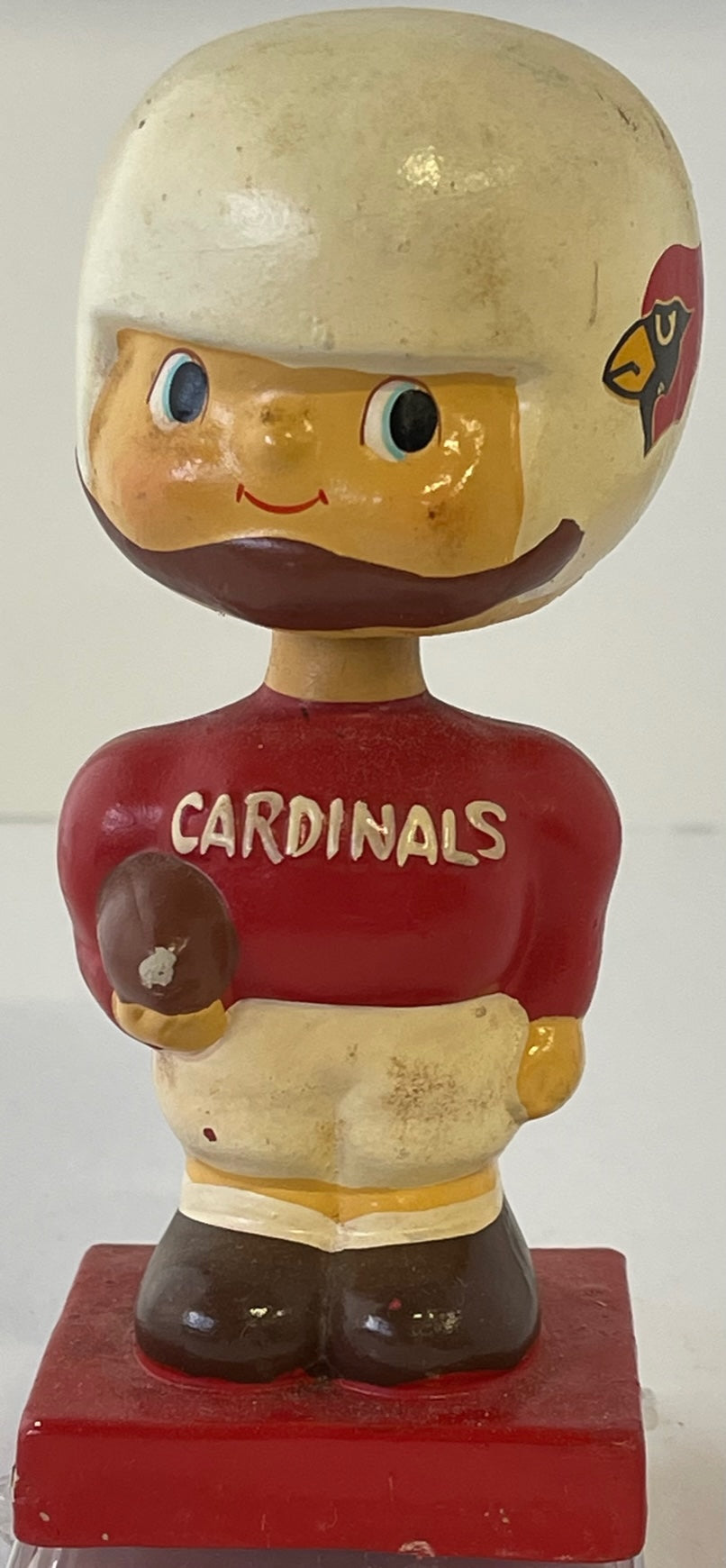 St. Louis Cardinals MLB Extremely Scarce Mascot Nodder 1963 Vintage  Bobblehead Green Base - Vintage Nodders Bobbleheads