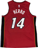 Tyler Herro Autographed Miami Heat Red Swingman Jersey (JSA)