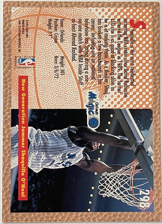 Shaquille O'Neal 1992-93 Fleer Slam Dunk Rookie Card #298